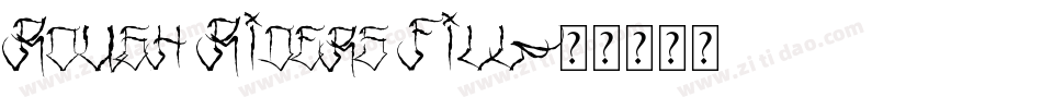Rough Riders Fill字体转换